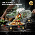 Rolling Grill Basket for Even Cooking