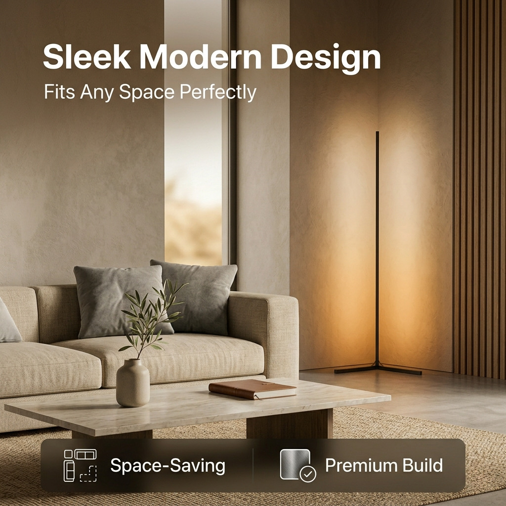 Smart RGB Floor Lamp with Remote Control