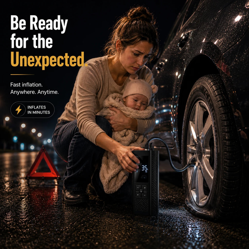Never Get Stranded by Low Tire Pressure Again.