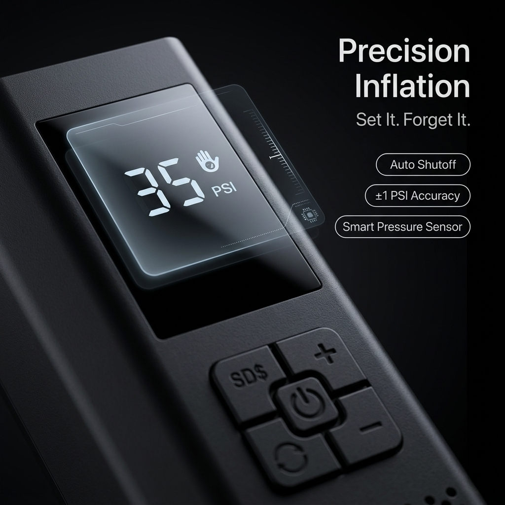 Cordless Tire Inflator with Digital Gauge